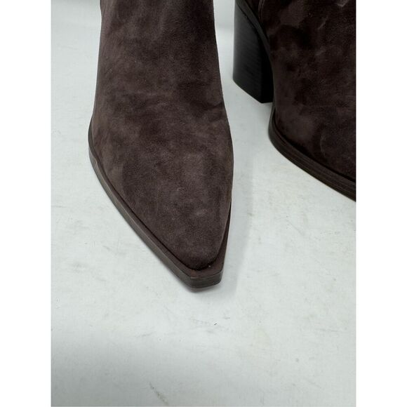 Vince Camuto Gigietta Suede Back Zip Chelsea Booties Brown Size 6- NWOB - Picture 12 of 14